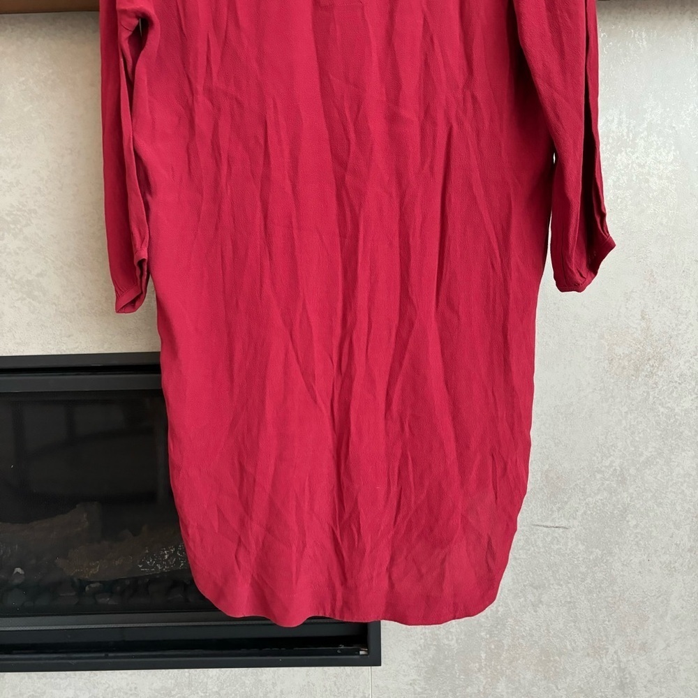 NWT Madewell Red Du Jour Tunic Dress, Size XS - Picture 12 of 15